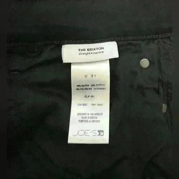 Joes jeans the Brixton straight and  narrow, sz 31 - Picture 10 of 11